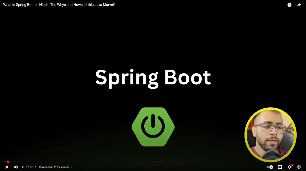 Dhananjay_R_26's tweet image. Day 65-69 of #CodeWithConsistency #DSA
- completed with greedy algorithm in DSA journey & solved questions on it
- After building a solid foundation in web development, I decided to learn SpringBoot! 🚀
- understand that SpringBoot is top choices of industries
#java #springboot