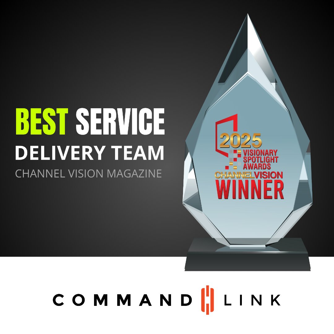 CommandLink's tweet image. 🚀 Built Different. Delivering Excellence.
CommandLink wins Best Service Delivery Team from ChannelVision Magazine! Our teams execute with precision to ensure flawless outcomes for every client.
Find out why: commandlink.com/scale-it
#CommandLinkDemo #ServiceDelivery