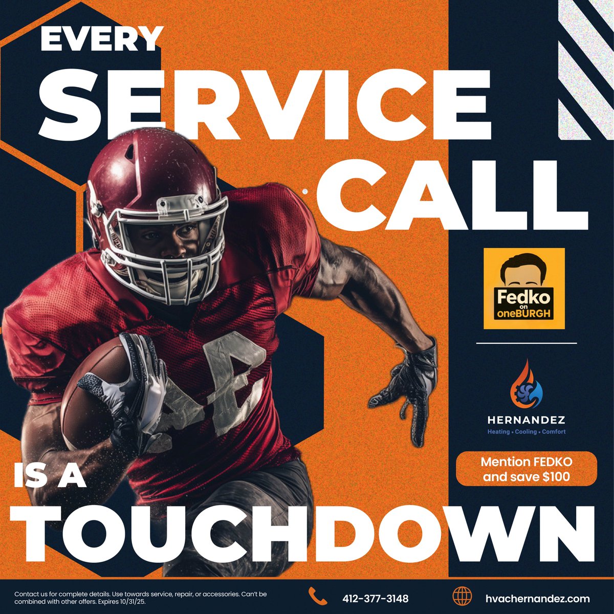 hvachernandez's tweet photo. Football season is furnace season in Western Pennsylvania, and every Service Call is a touchdown with HVAC Hernandez!
#hvachernandez #hernandezhvac #hernandezheatingandcooling #oneburgh #fedco #fedcoononeburgh #football #wpial #pittsburgh #repairs #maintenance #replacements #ac https://t.co/4CdHQCAu8P
