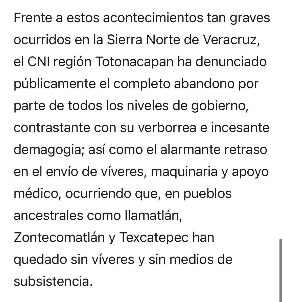 djgraceland's tweet photo. Urge nuestra solidaridad con los hermanos de la Sierra Norte de Veracruz, en donde no ha llegado ni lo mínimo indispensable para la subsistencia. 
Apoyemos, aquí la información 👇🏽

#Veracruz 
#CNI
#VeracruzBajoElAgua https://t.co/HBJEib49bp