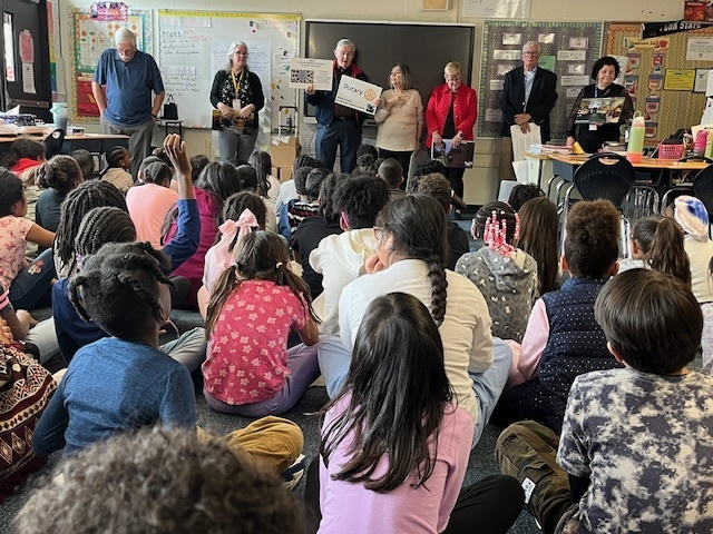 The  Rotary Club of Norristown visited our Cole Manor leaders today! We were excited to hear about the work that the Rotary Club does in our community &amp; worldwide. Thank you for your generous donation of a Spanish/English dictionary for each &amp; every one of our 3rd graders.