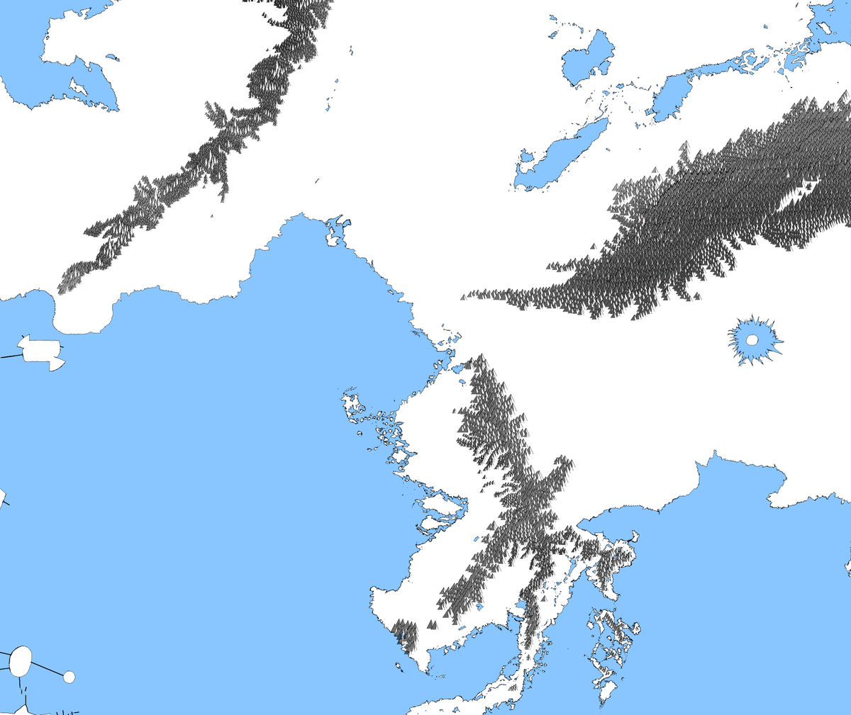 PnishdMythMason's tweet photo. Mountains of the janedi peninsulla finished https://t.co/ok0aRlqsnK