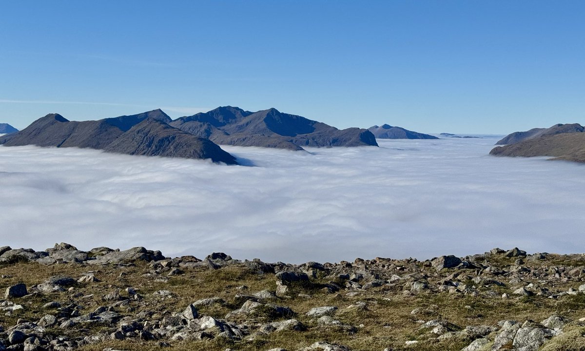 GCSScotland's tweet photo. A fantastic day above the cloud in Glencoe.  Climbed Beinn a’ Chrulaiste #corbett which is a great viewpoint. Very quiet up there. https://t.co/gAjZG37Z2A