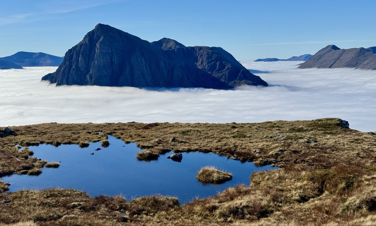 GCSScotland's tweet photo. A fantastic day above the cloud in Glencoe.  Climbed Beinn a’ Chrulaiste #corbett which is a great viewpoint. Very quiet up there. https://t.co/gAjZG37Z2A