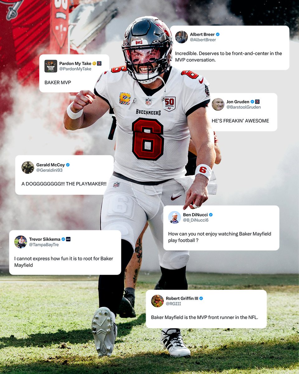 Baker Mayfield is playing MVP-caliber football 👀🔥 