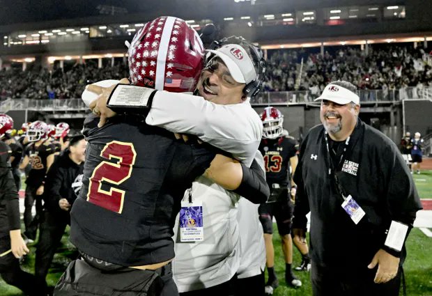 La Serna’s Andy George notched his 100th career victory last week with a 35-20 win over Santa Fe.

The victory guarantees that George will average at least 10 wins per season since he took over in 2015. That is remarkable considering it includes the 2020 Covid-shortened season