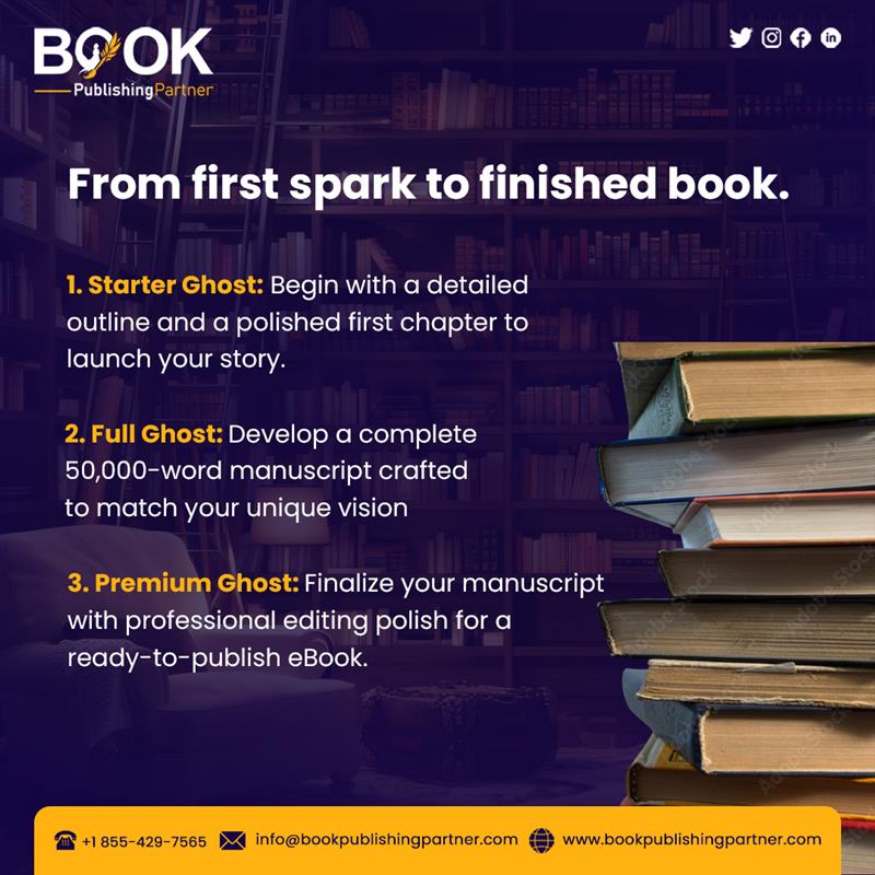 partner_book's tweet photo. Every masterpiece starts with a spark of imagination. 

Let’s turn your ideas into timeless stories with our ghostwriting tiers, Starter, Full, or Premium.

Your words have power, let’s bring them to life.

#Writerscommunity #readingcommunity #BookBoost #BookRecommendations https://t.co/T5avCd1Kzu