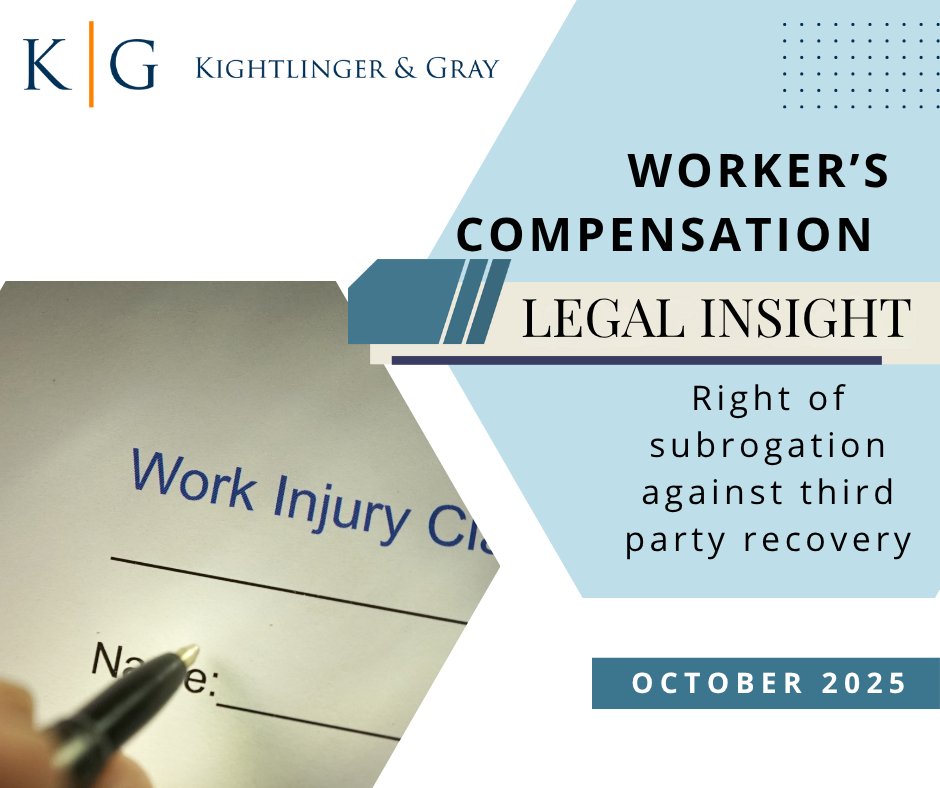 KightlingerGray's tweet photo. Under Indiana law, employer/carrier may recover worker’s compensation benefits paid if the injured worker pursues action against third party. I.C. 22-3-2-13. Recovery is further reduced by a pro rata share of the costs and expenses, to include any experts who have been retained. https://t.co/AsiYz9cxHU