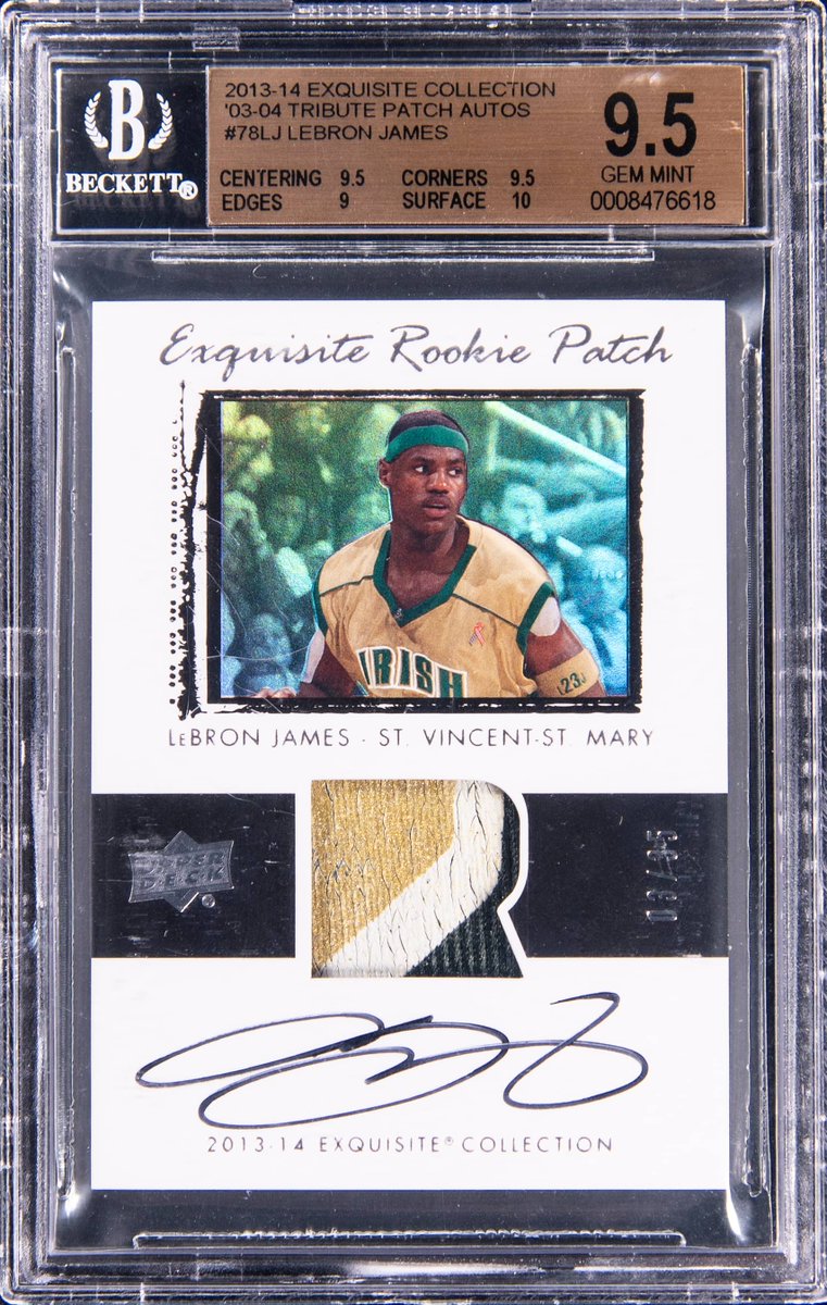 exquisite rookie patch lebron james