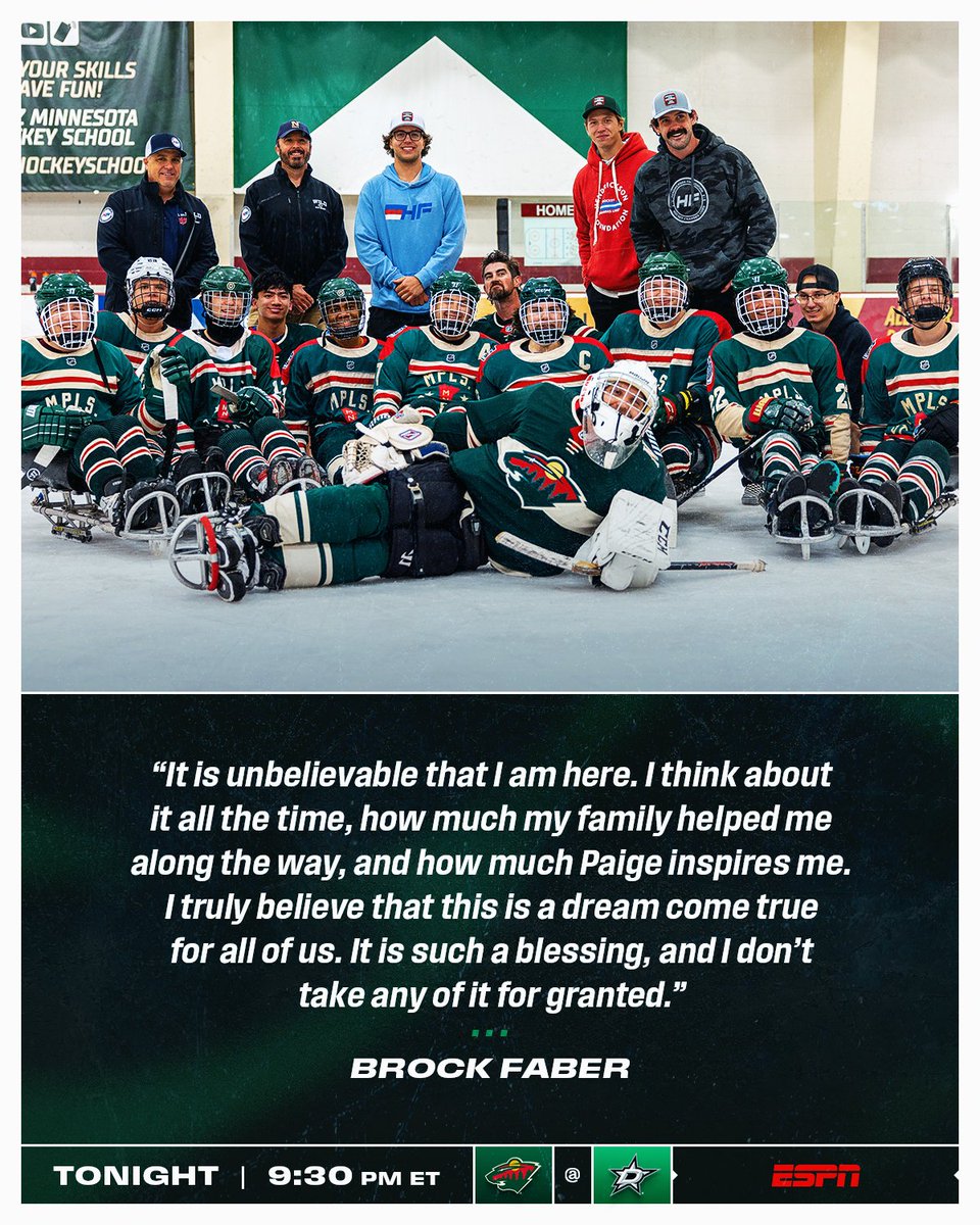 Brock Faber grew up a <a href="/mnwild/">Minnesota Wild</a> fan and now uses his platform to give back to his community. Faber’s efforts are inspired by his sister, Paige, who is a star athlete in many sports including adaptive hockey.