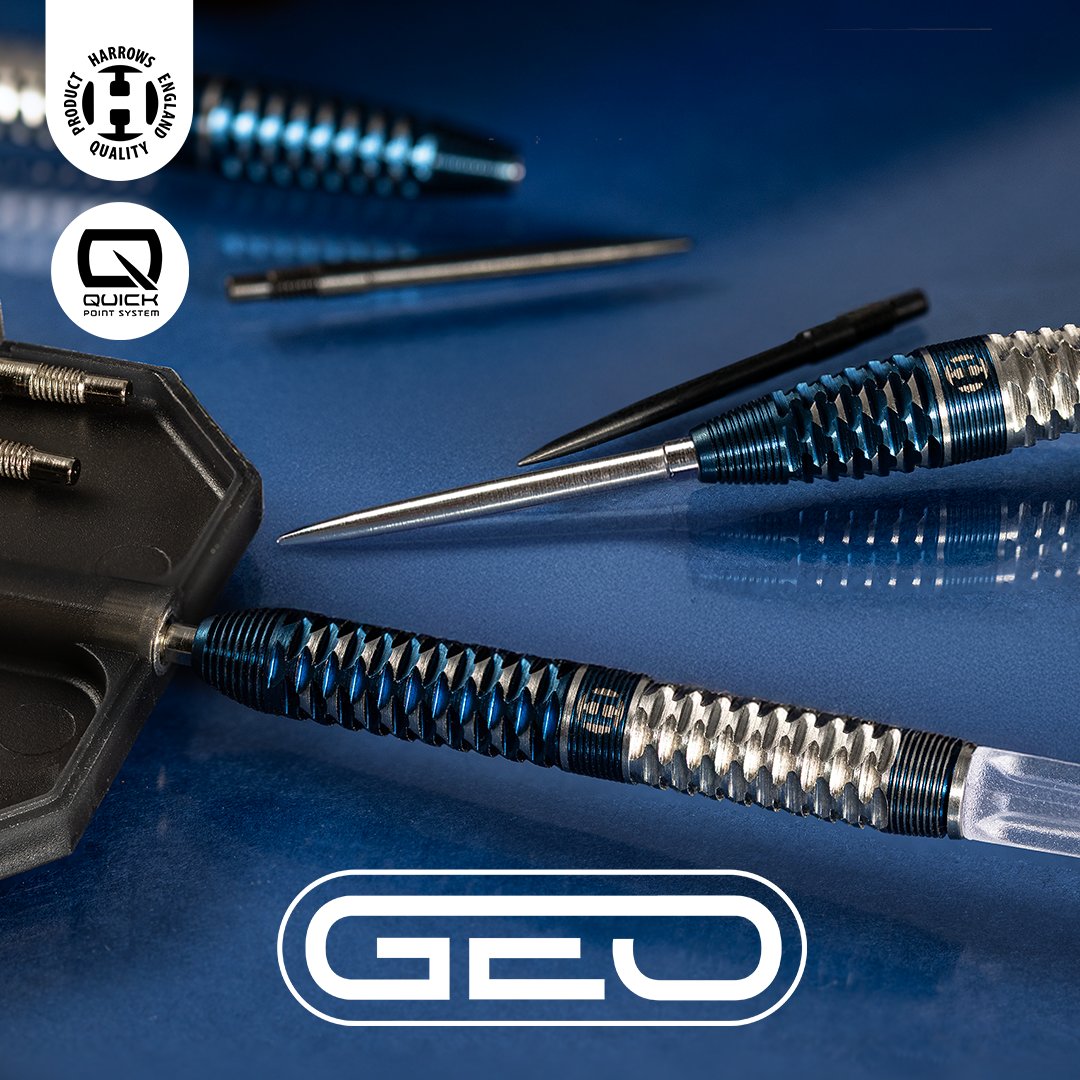 HarrowsDarts's tweet image. Geo Quick Point Darts – The Next Generation

Available now 👉 harrowsdarts.com/collections/20…

Geo isn’t just a dart, it’s geometry forged in tungsten. Every cut, groove, and angle is designed to play with light, symmetry, and movement.

Inspired by infinite tessellations and repeating…