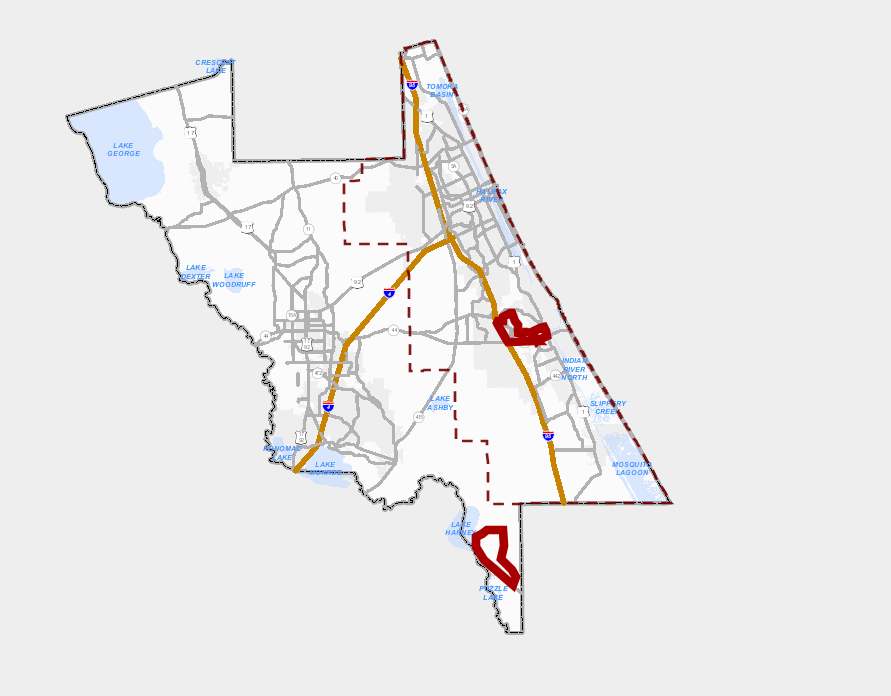 VCMosquito's tweet photo. Based on surveillance data, Mosquito Control will have Three ULV trucks operating in the Lake Harney and New Smyrna Beach areas after sunset (10/14) and before sunrise (10/15), weather permitting. View the treatment areas here: https://t.co/GNDXnZF81y https://t.co/sjYMcRtYqF