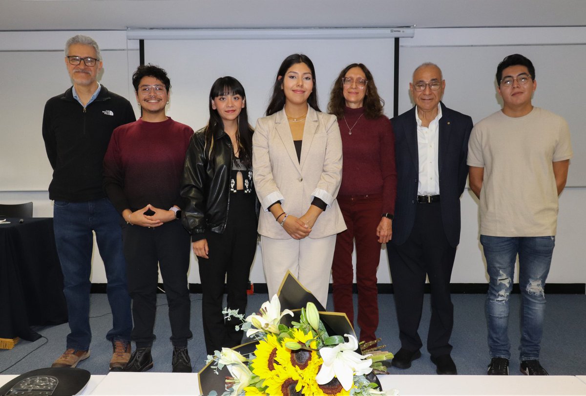 Cfata_Unam's tweet photo. @Cfata_Unam #pceim | #Goya!
Felicitamos a: Georgina Torres Infante, por obtener su Maestría en Ciencia e Ingeniería de Materiales, con el trabajo titulado: "Estudio físico-químico de la quitina extraída de la fase imago del Tenebrio molitor"
Dra. Beatriz M. Millán Malo. 🙌👏 https://t.co/7yADPnwu5J