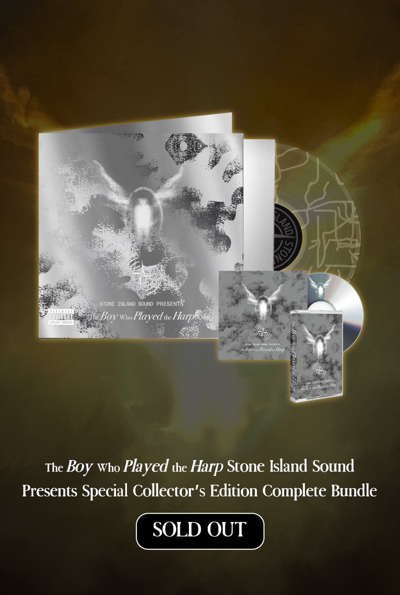 NoteSphere's tweet image. Dave’s limited-edition vinyl with Stone Island for his forthcoming album has officially sold out.