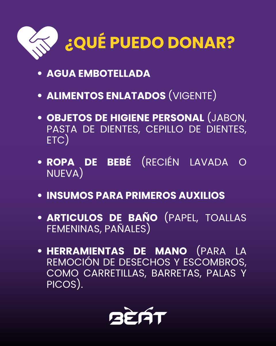 BEATOFICIAL's tweet photo. Te vemos mañana con tu #donativo para los estados afectados por la #lluvia (Hidalgo, Puebla y Veracruz). Será entregado personalmente al Centro de Acopio del Estadio Olímpico Universitario ❤️‍🩹🤝
Tu buena obra será recompensada con un tradicional Pan de Muerto. https://t.co/gvOhXYkZRi