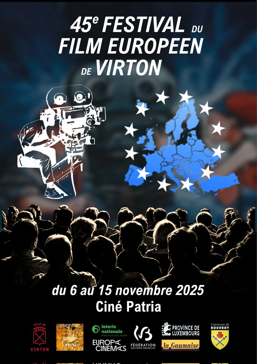 Le programme complet du Festival du Film Européen de Virton 2025 est sur notre site internet 
cinepatria.be