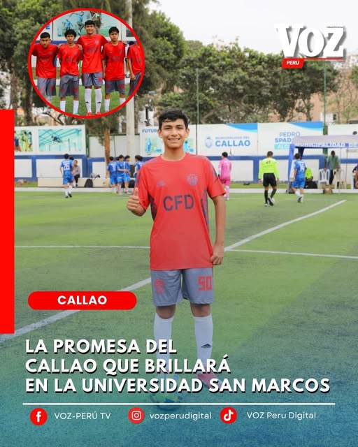 RevistaVozPeru's tweet photo. 🔴𝗟𝗮 𝗣𝗿𝗼𝗺𝗲𝘀𝗮 𝗱𝗲𝗹 𝗖𝗮𝗹𝗹𝗮𝗼 𝗾𝘂𝗲 𝗕𝗿𝗶𝗹𝗹𝗮 𝗲𝗻 𝗹𝗮 𝘂𝗻𝗶𝘃𝗲𝗿𝘀𝗶𝗱𝗮𝗱 𝗦𝗮𝗻 𝗠𝗮𝗿𝗰𝗼𝘀 🧠⚽
A sus 15 años, Alejandro Almerí Herrera, una de las grandes promesas del fútbol del Cultural Callao.
https://t.co/LDGbU3tN7Y
#SanMarcos #Callao #chalaco https://t.co/jsuEBzjD47