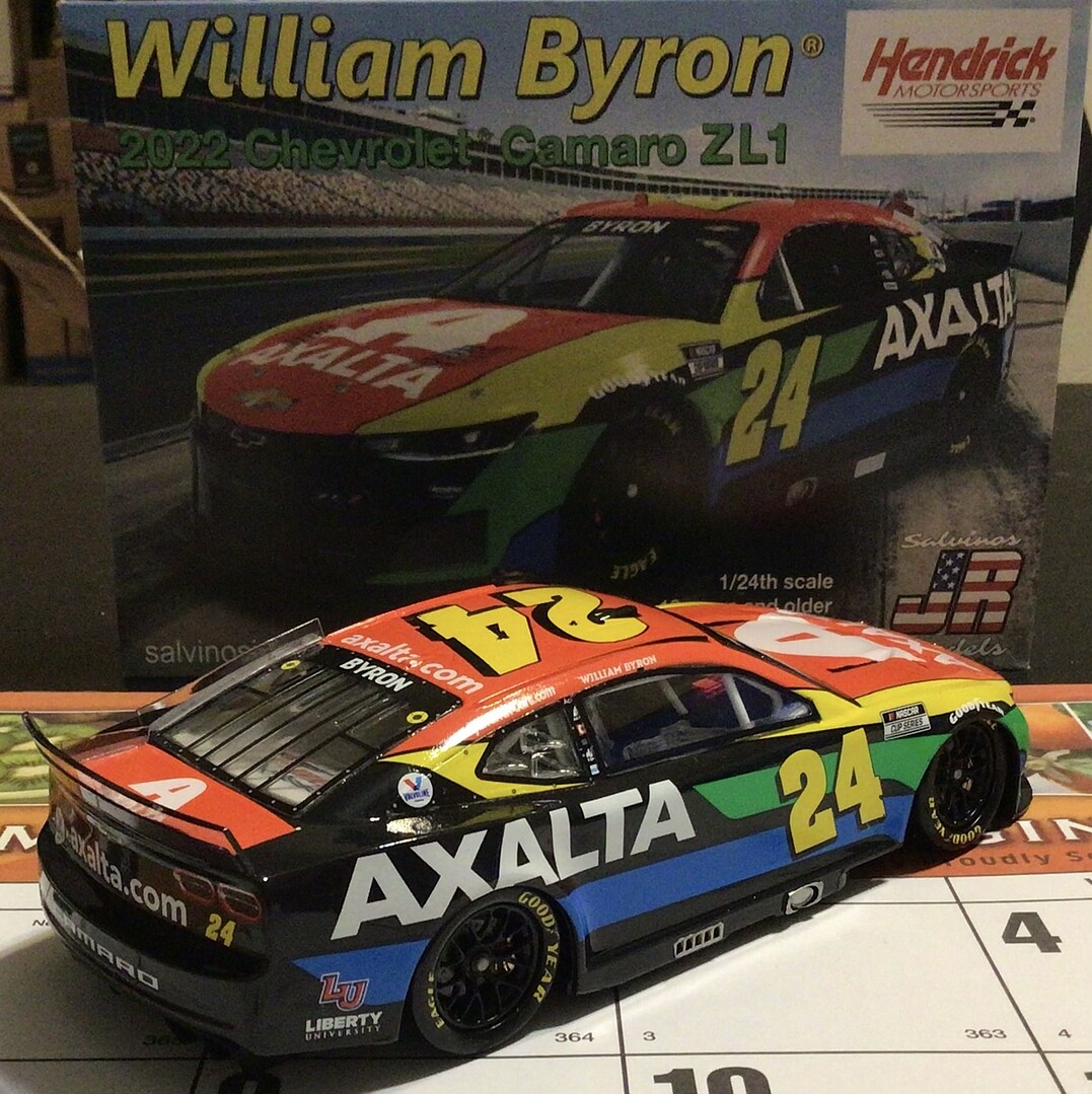 Calling all NASCAR fans and model builders! 🏁

Come take a look at our customers, randallromine, build of the <a href="/Salvinosjrmodel/">Salvinos JR Models</a> 1/24 scale William Byron 2022 Chevrolet Camaro ZL1 racecar complete with Hendrick Motorsports livery.

#hobbylinc #salvinosjrmodels #plasticmodelcarkit