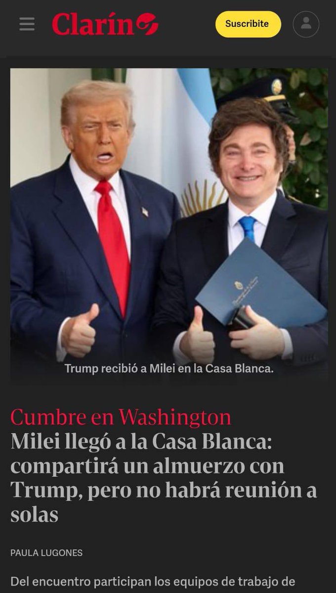 Si hay algo peor que ser un arrastrado, es ser un arrastrado fracasado, humillado, condicionado y despechado. Si este señor no representara a la Nación Argentina, no habría más que decir "pobre tipo, no lo quieren ni de bufón de corte". Es literalmente el perro que mueve el rabo