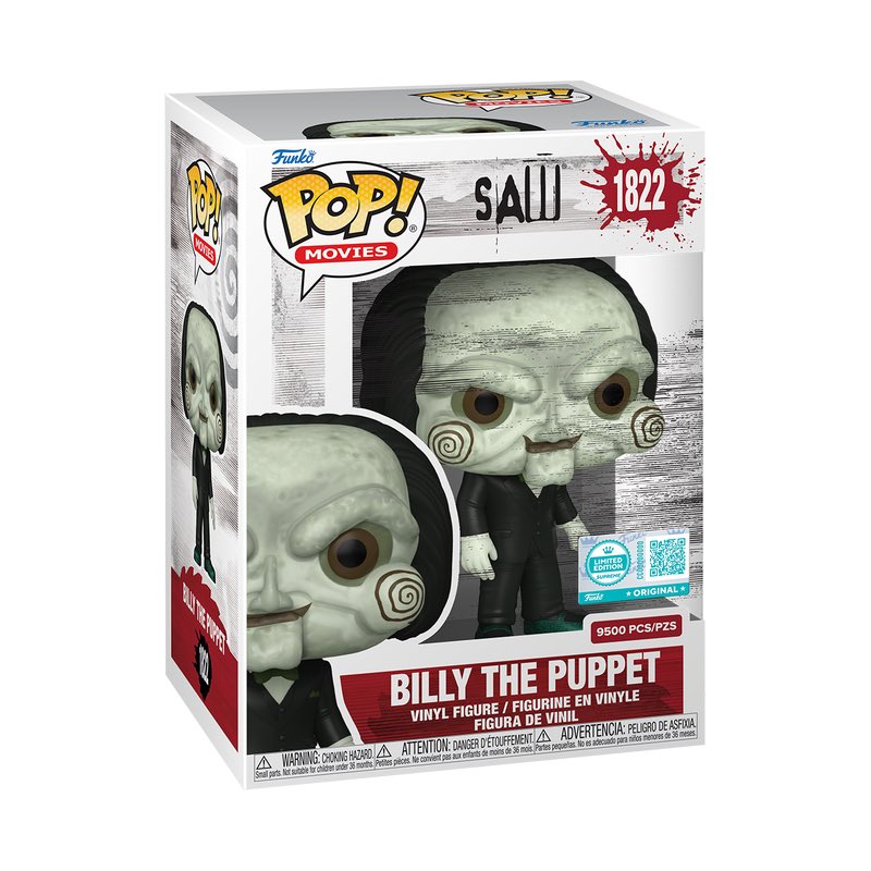 LEFunkoDB's tweet image. 041: Billy the Puppet Funko POP! - 1/9,500

Release: 03/10/25

Limited Edition, 9,500 Pieces Only (Supreme)

Funko Exclusive

#Funko #FunkoPOP #LimitedEdition #Saw