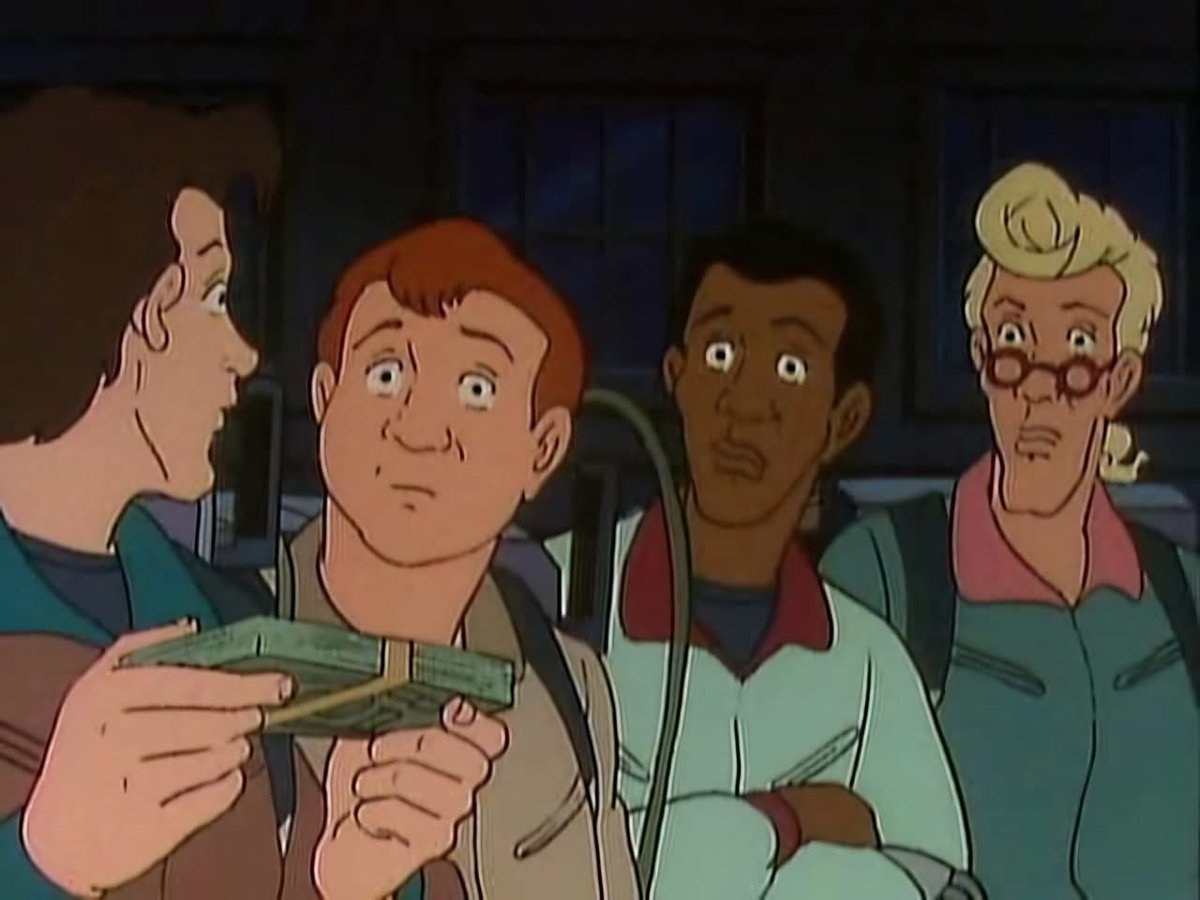 GBNewsdotcom's tweet photo. On this day in 1987, The Real Ghostbusters episode "You Can't Take It With You" first aired!

In this episode, a dying billionaire, driven by unkindness, has a machine designed to send his wealth and possessions to the other side, ensuring he'll have them after he dies. Unfortunately, the machine releases horrendous ghosts in exchange! 

BUY THE REAL GHOSTBUSTERS ON DVD: https://t.co/JbGtpBdxjm