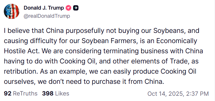 $TSLA Trump out here crashing the markets again.
