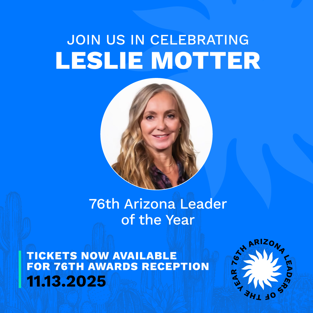 We’re excited to celebrate Leslie Motter, one of the 76th Arizona Leaders of the Year! ✨ As CEO of <a href="/MakeAWish/">Make-A-Wish America</a>, she’s inspiring hope for children &amp; families nationwide. 👏

🎟️ Join us Nov. 13 to honor Leslie &amp; fellow honoree Terry Goddard 👉 vleads.org/76tix