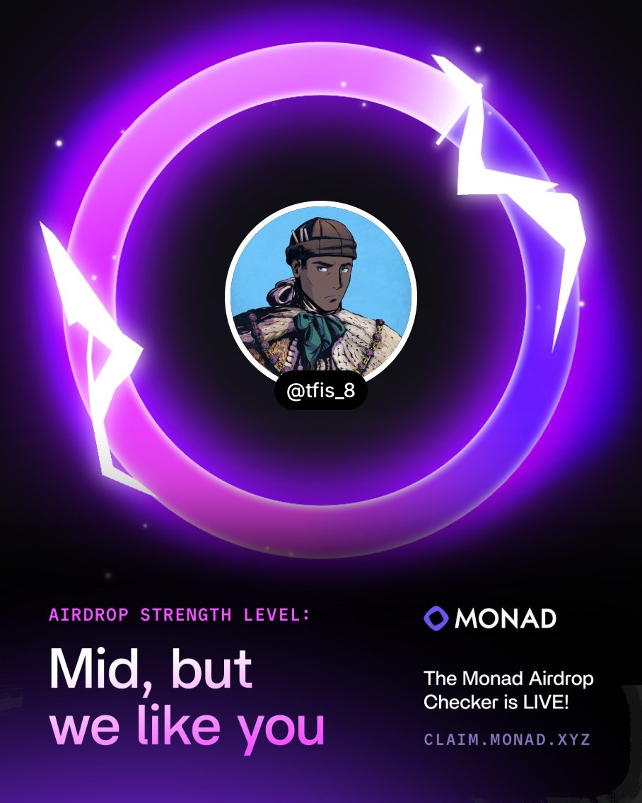 Thank you <a href="/monad/">Monad (mainnet arc)</a> , thank you <a href="/MadLads/">Mad Lads</a>