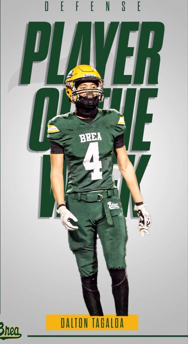 Dalton_Tagaloa's tweet photo. I am blessed to be named player of the week vs St. Margarets (week 7) with 2 interceptions to win the game
6’3 | 180 | CO 2026
Brea Olinda High School
HUDL: https://t.co/7teOVTxIJL
@BOHSFootball @DannyLockhartS1 @CoachMahlstede @CoachRubenn @Tyler_NPreps @GHoward_Scout AGTG https://t.co/G13GF4eIEH