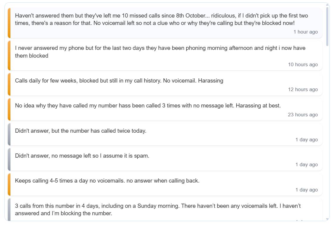 WhoCalledMeUK's tweet image. Constant calls from who-called.co.uk/Number/0155345…
Users report multiple daily calls, no voicemails &amp;amp; even weekend ringing.
This number belongs to #IpsosMORI, but it’s rated Negative after 11k+ lookups.
Block if you don’t want to be contacted.
#SpamCalls #WhoCalledMe #PhoneScam