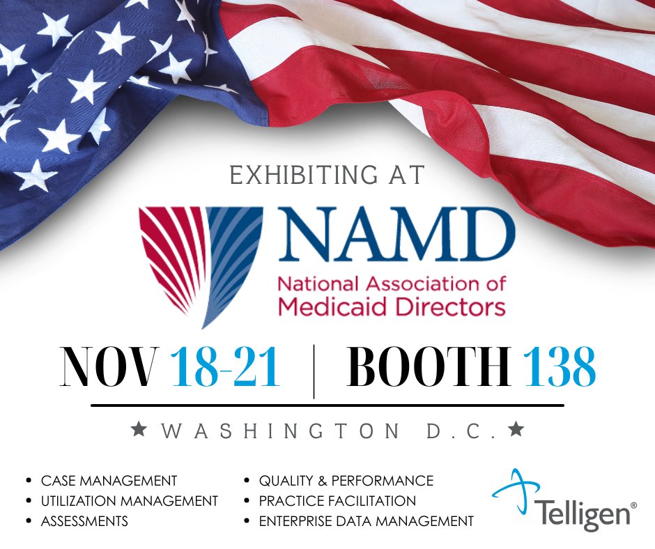 From case management to enterprise data solutions—Telligen brings complete Medicaid expertise to NAMD 2025! Join us at Booth #138, Nov18-21 to see how our integrated, person-centered approach drives better outcomes and higher satisfaction among providers and members. #NAMD2025