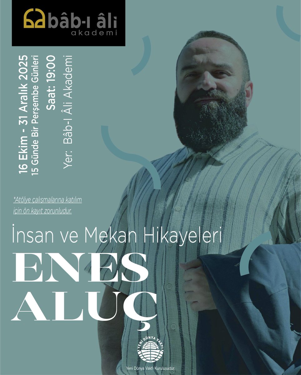 İnsan ve Mekân Hikayeleri dersi başlıyor!
Mekânlar konuşur, biz dinliyoruz.
Şehirlerin, sokakların ve insanın hikâyesini birlikte keşfetmeye var mısın?

🔗 Detaylar bio’da.