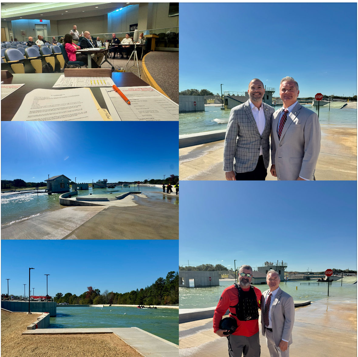 Productive Fire &amp; Rescue Commission meeting w/ <a href="/Josh_IAFF/">Joshua Smith</a>, followed by a tour &amp; opening ceremony of the one of a kind, NC Emergency Training Center. Great seeing talented <a href="/PFFPNC/">PFFPNC</a> swift water SME’s in action! Well done today <a href="/NC_OSFM/">NC_OSFM</a>. <a href="/IAFFofficial/">International Association of Fire Fighters</a> <a href="/jeremyedmonds/">Jeremy Edmonds</a> #NCPOL