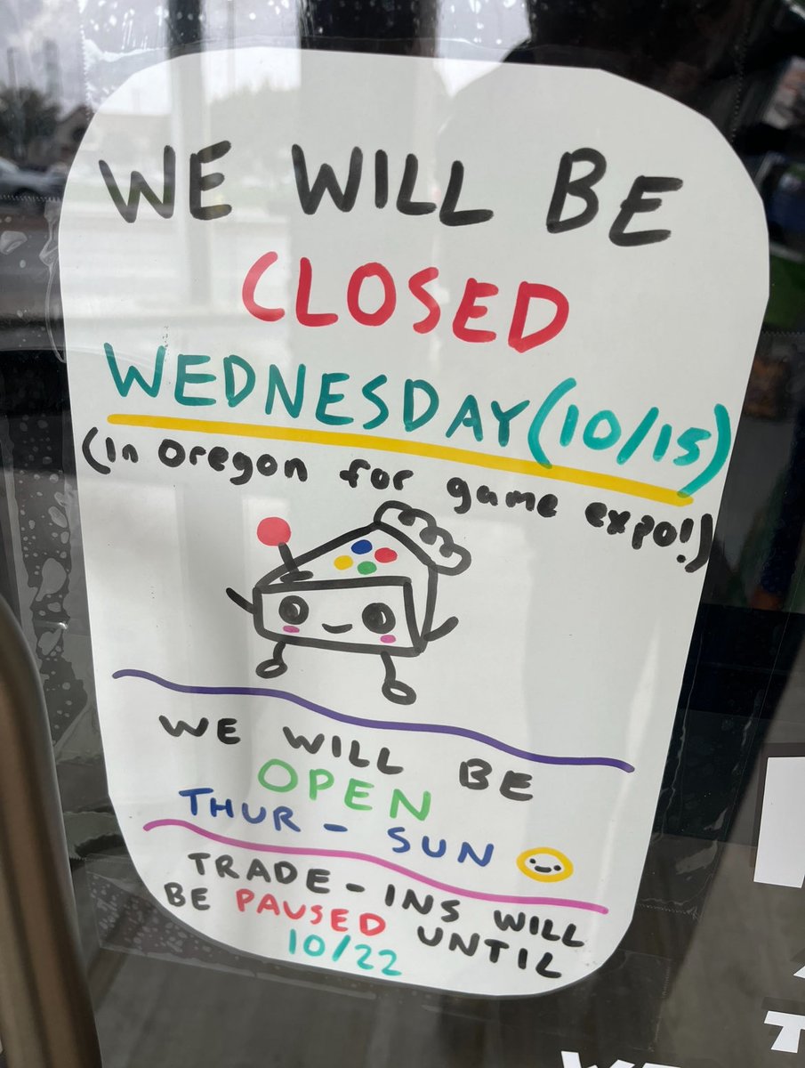We will be 🚨CLOSED🚨 tomorrow!
Rest of the week will be normal hours 👍