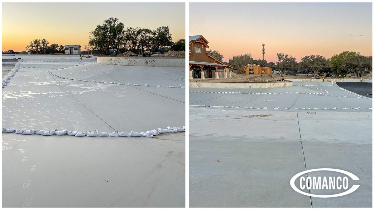 COMANCO's tweet photo. #LiveFromTheField: This COMANCO crew is bringing another man-made lagoon project to life near San Antonio, TX! ๐ง๐ Led by Superintendent Martin Calderon Sr., the team is delivering expert liner installation with top-tier safety standards. Every task is executed with care to ensure dependable, lasting results. Keep up the great work team! ๐
SAFETY โ
QUALITY โ
SERVICE
#COMANCO #Geosynthetics #LagoonProject #LinerInstallation #SanAntonioTX