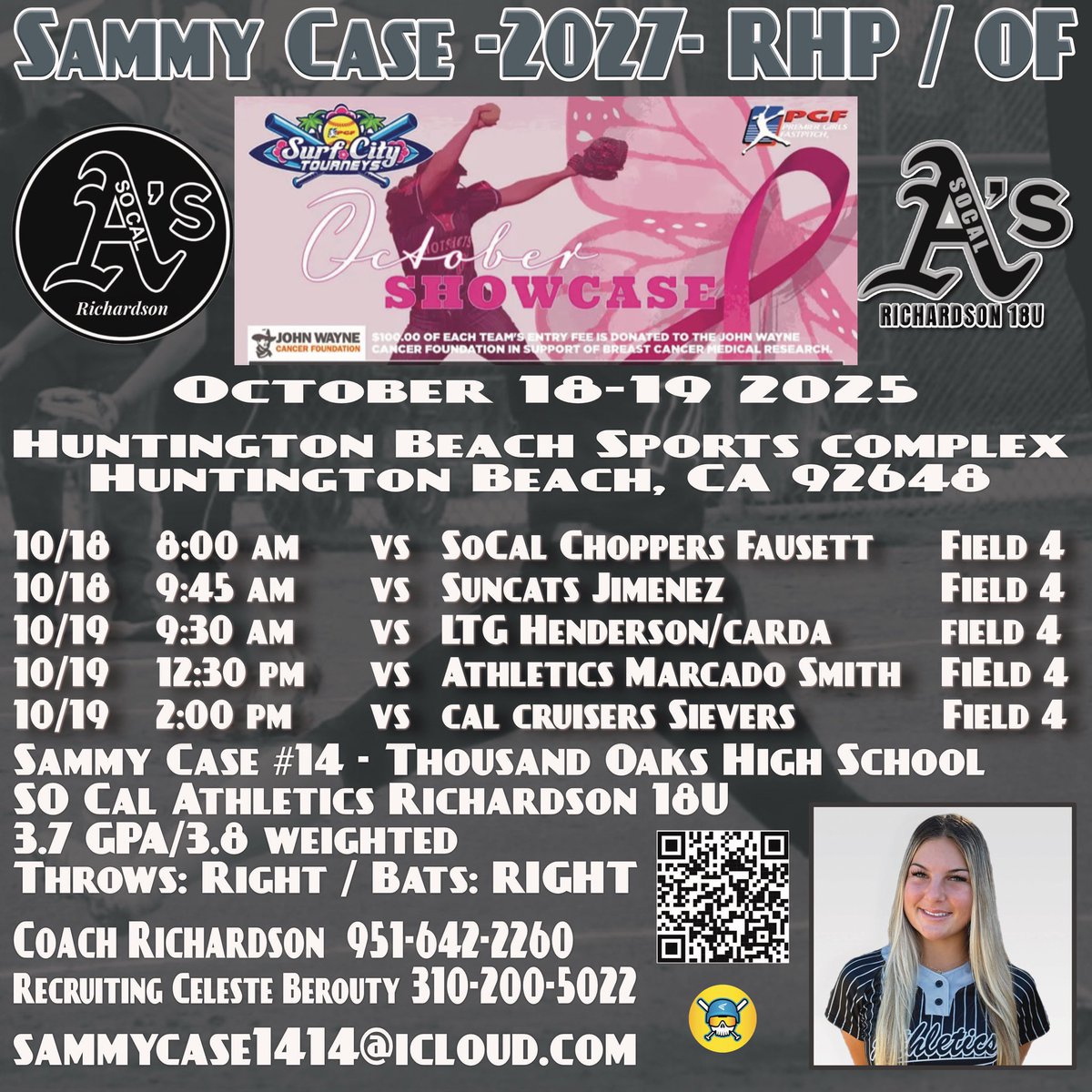 So pumped for this weekend and the competition!! Come watch my team and I play some exciting and competitive games. 🥎🖤