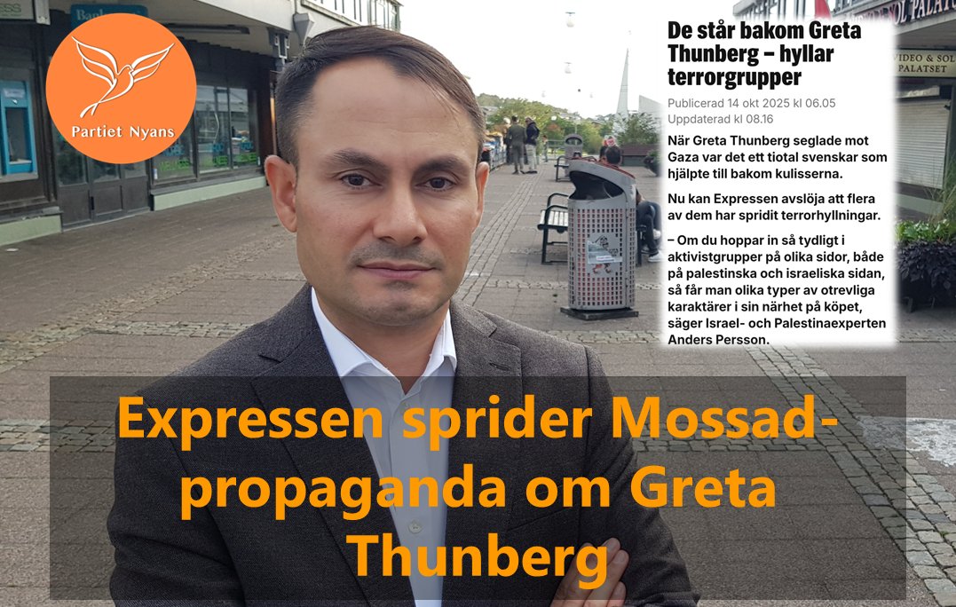 Expressens  granskning av Greta Thunberg och personer i hennes närhet osar Mossad-propaganda och avslöjar vilka aktörer Expressen och Doku egentligen samarbetar med.

Idag har Expressen publicerat en granskning av Greta Thunberg och personer i hennes omgivning, där det påstås att