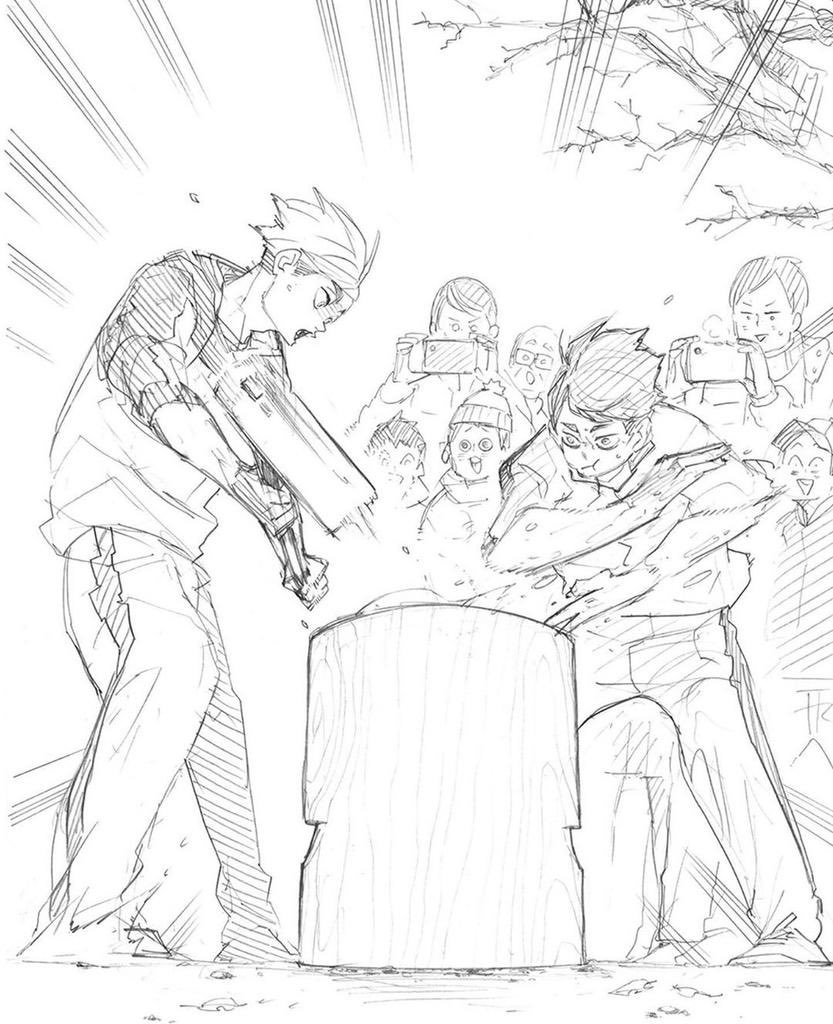 crkomi_'s tweet image. That mochi video going around reminded me of my favorite Miya twin side art. I know the neighborhood loves them.