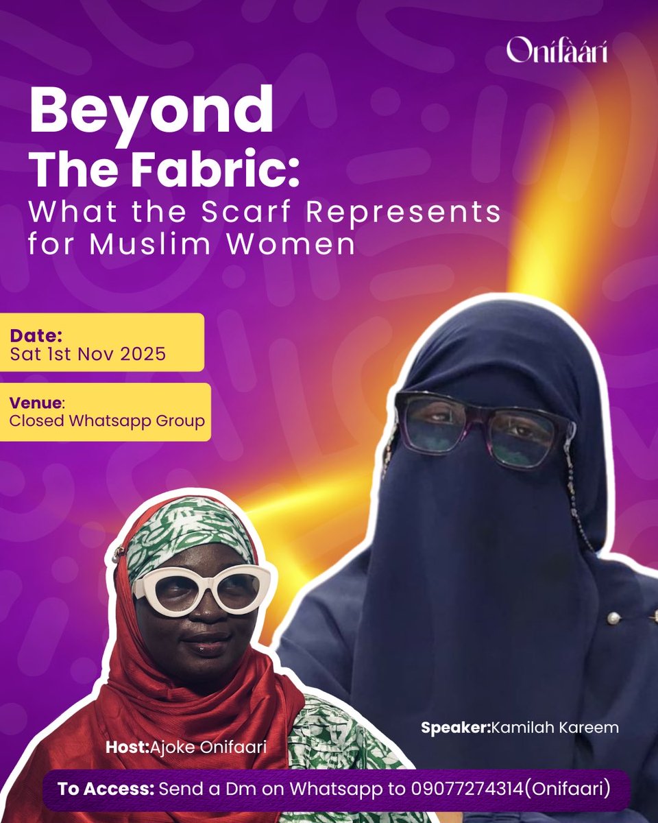 Beyond the fabric lies purpose, A reminder that modesty is a form of worship.

Join us as we discuss what the scarf represents for Muslim Women