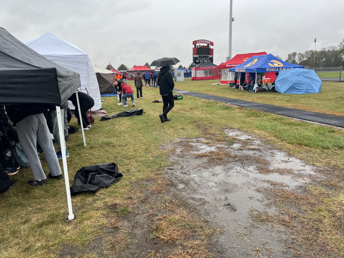 It’s a beau…….It’s a goo…..it’s WET!  Big South XC meet day in Luverne.  A a strong run TITANS!