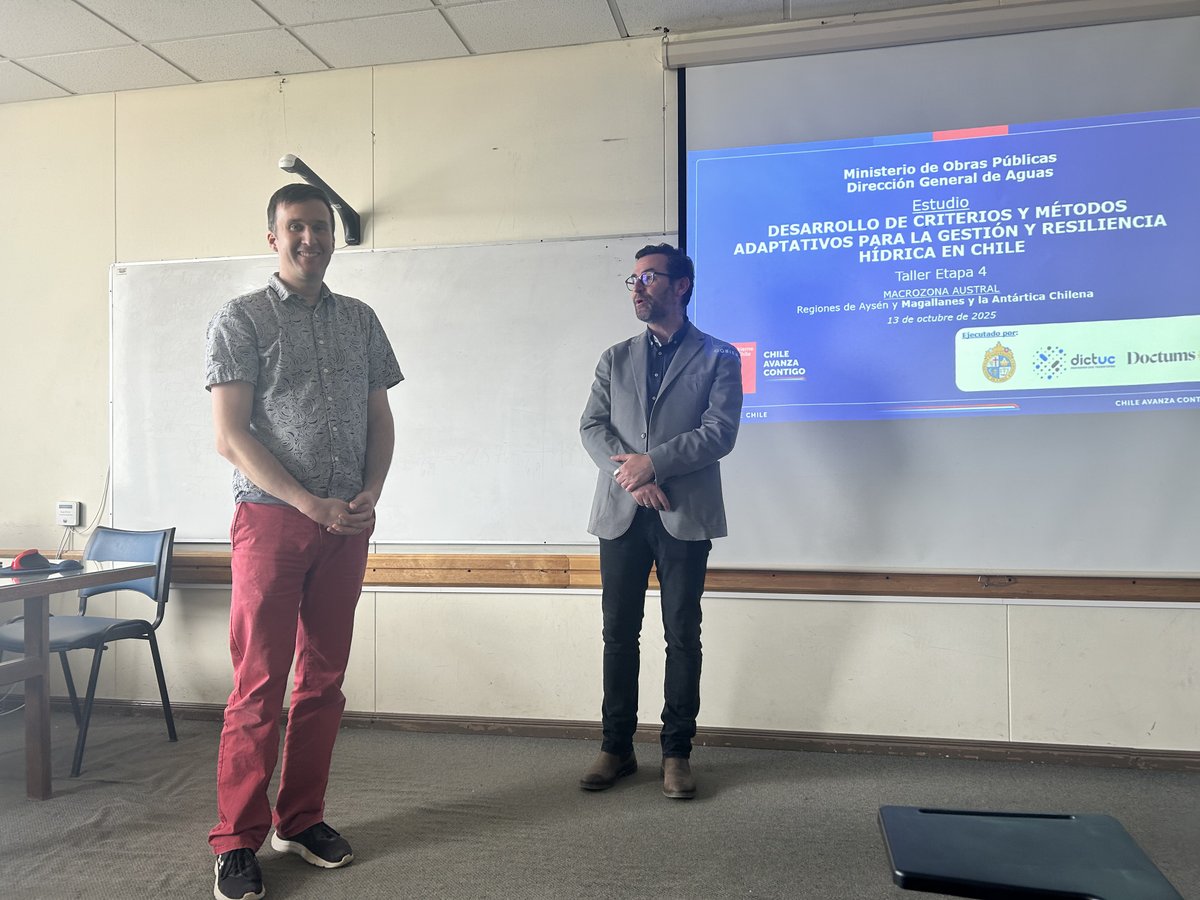 MopMagallanes12's tweet photo. #DGAMOP realiza el cuarto taller de difusión del estudio que se está ejecutando, denominado “Desarrollo de Criterios y Métodos Adaptativos para la Gestión y Resiliencia Hídrica en Chile”.
💧El objetivo del taller es investigar y desarrollar una propuesta de criterios y metodologías adaptativas que fortalezcan la gestión de los recursos hídricos y la resiliencia en Chile, en el contexto del Cambio Climático.
🤝El estudio es ejecutado por la Universidad Católica, y el taller se desarrolla en la Universidad de Magallanes, institución educativa que actúa como colaboradora.