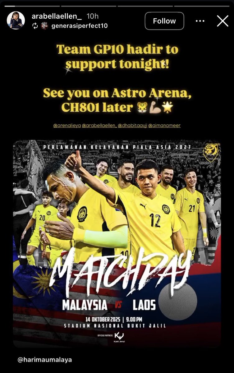 ahdiqbal23's tweet photo. @nocontextbolamy Tapasal cameraman kena fitnah huhu , diaorg pelakon drama kat astro #GP10 Generasi Perfect 10 . Mmg confirm astro bayar utk marketing, tu pasal ada shot mereka , mereka pun dah up story sebelum match start ๐
https://t.co/pYDqYrU01D