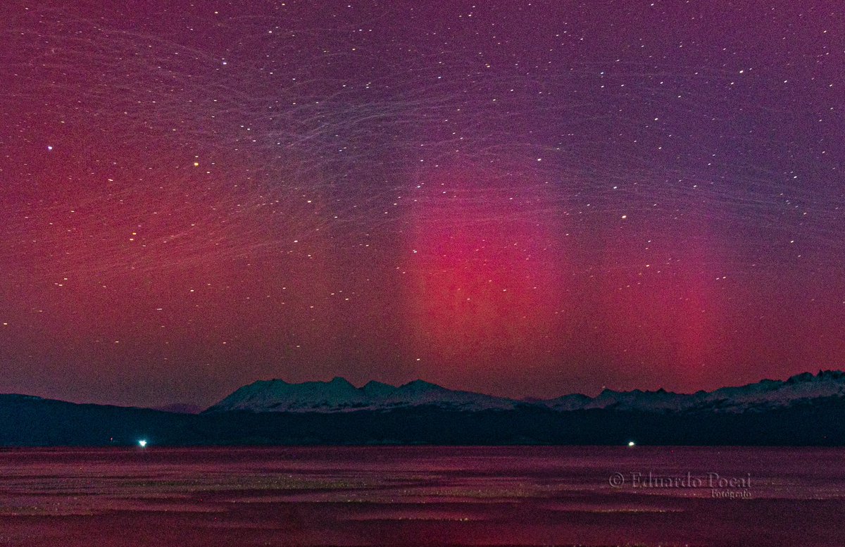 ¿Recuerdan la aurora austral que pudimos ver el 10 de mayo de 2024? Yo no podré olvidarla jamás. Fue algo maravilloso. #UshuaiaFantástica