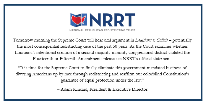 GOPRedistrict's tweet photo. Please see NRRT's Statement on Louisiana v. Callais: https://t.co/eH81sSvUXh