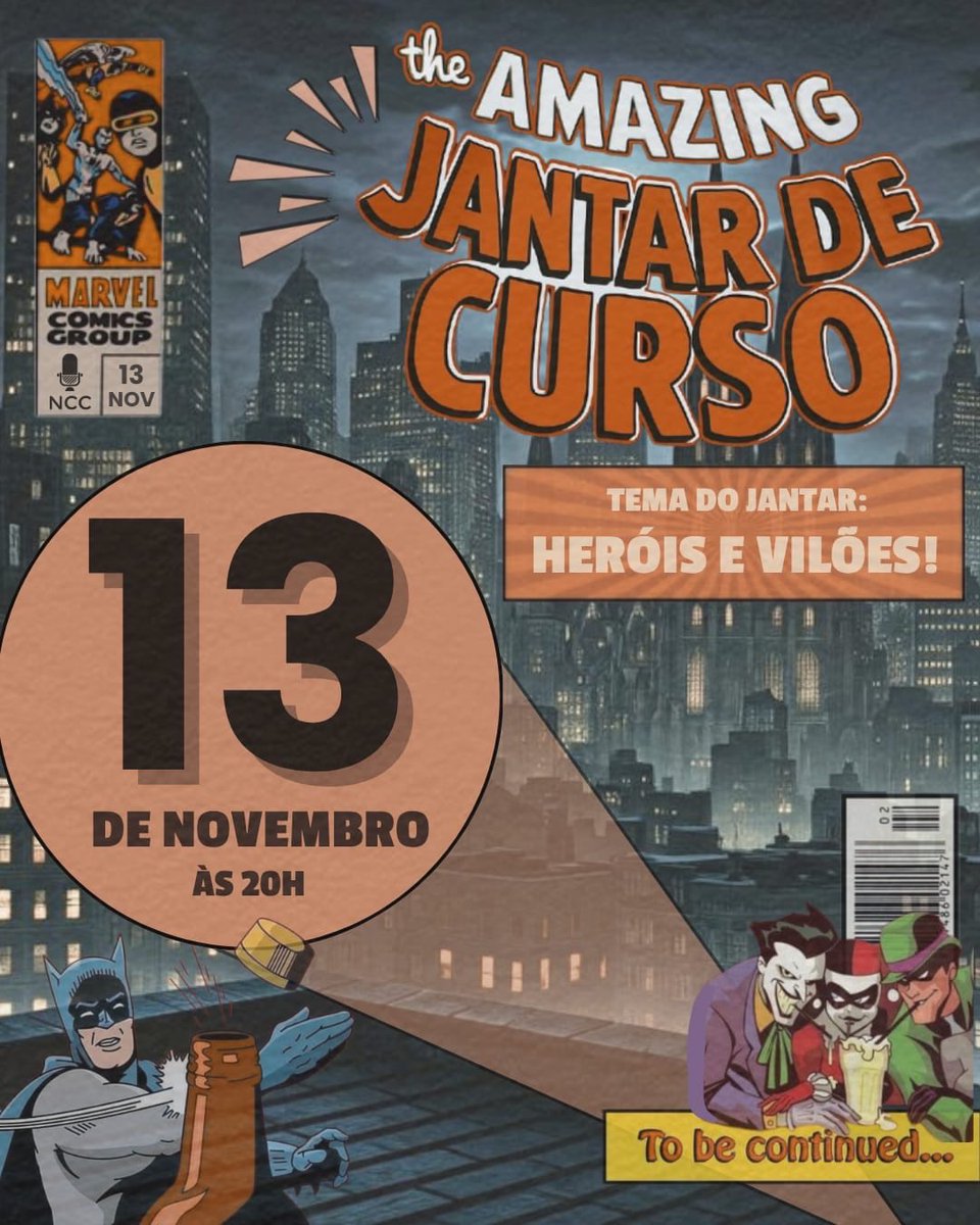 ncciscsp's tweet photo. O NCC tem o prazer de anunciar o Jantar de Curso!!! Dia 13 de novembro, às 20h, na Turma Académica. O valor de 17€ incluí: Entradas + prato principal + bebida à descrição (durante 2 horas). Inscreve-te através do link que esta no linktree até 9 de novembro. https://t.co/AAKO9PjRd7