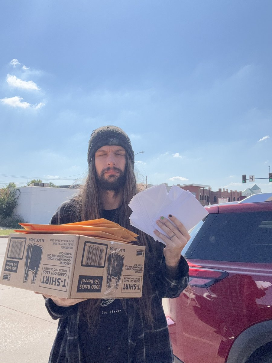 just shipped off 45 merch orders !! 

tour starts tomorrow !!!