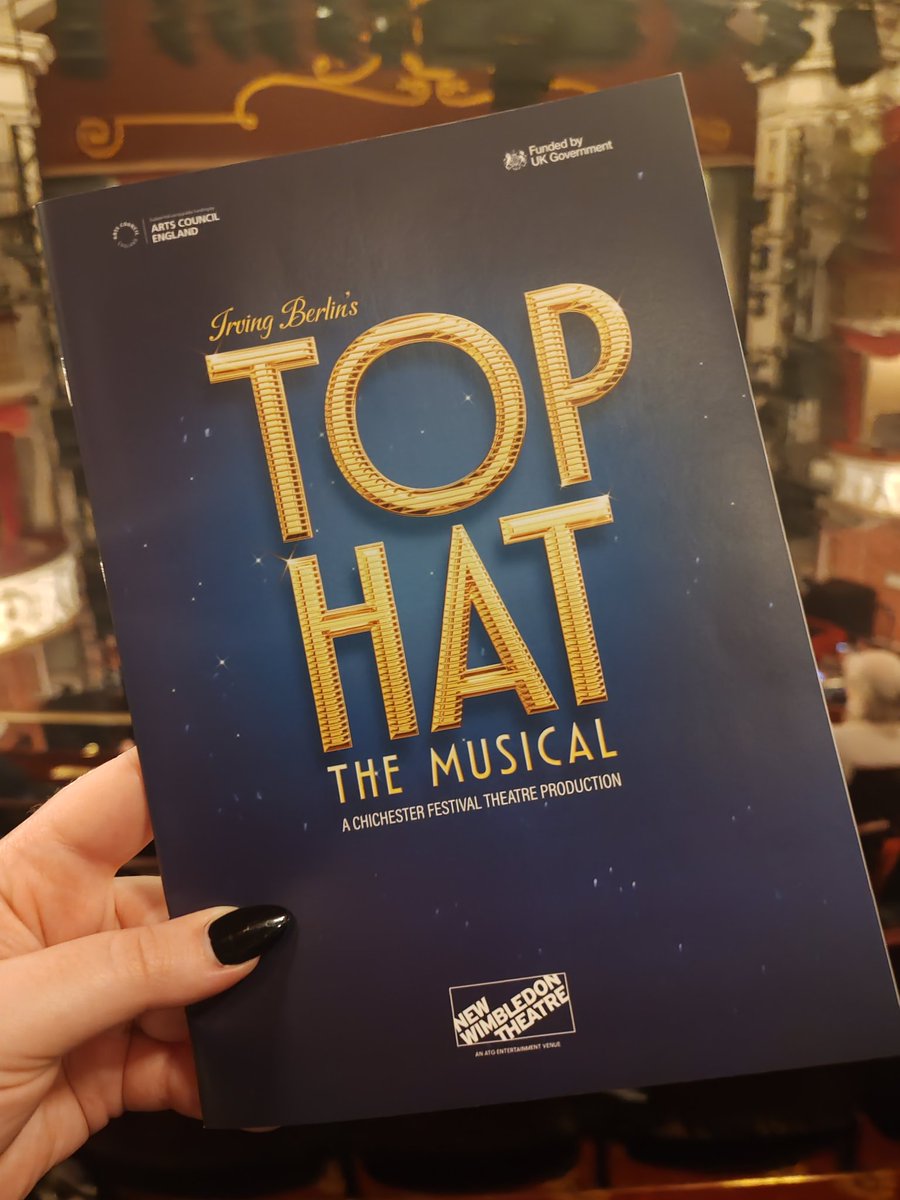 Tonight at <a href="/NewWimbTheatre/">New Wimbledon Theatre</a> for <a href="/TopHatOnStage/">Top Hat The Musical</a>!