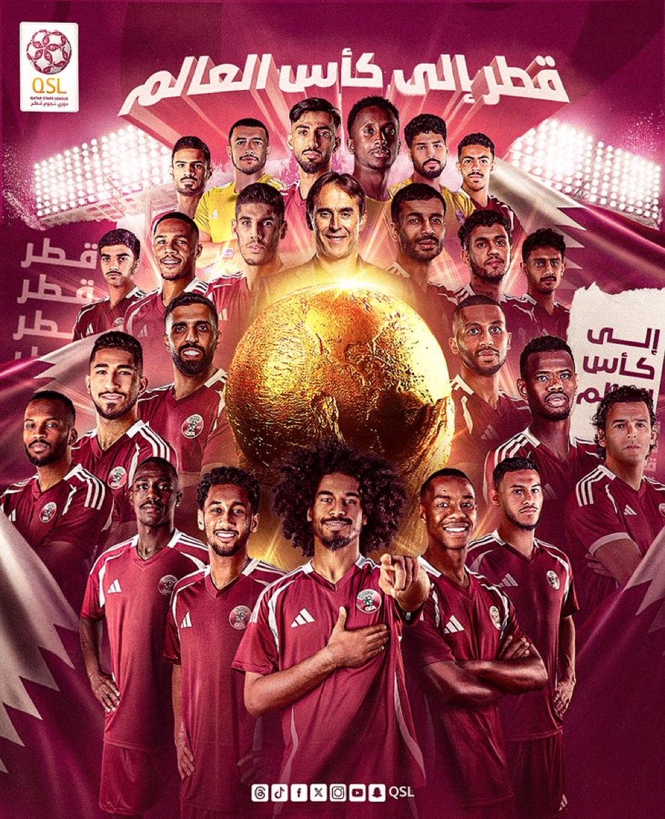 3body_bo's tweet photo. ألف مبروك تأهل العنابي لكاس العالم🇶🇦❤️ https://t.co/nwQELWVer7