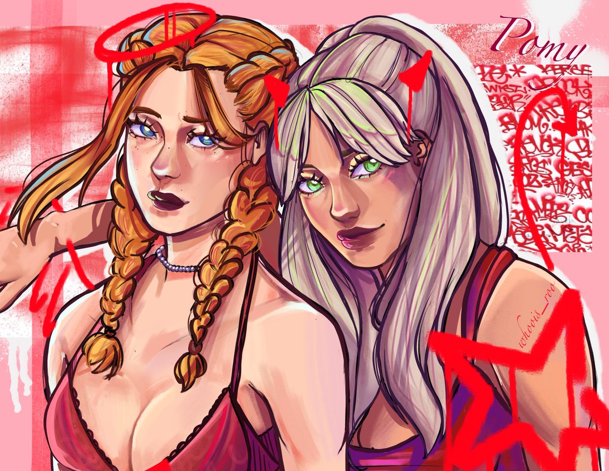Estoy lit desaparecida, pero esq amo demasiado a las warras como para no dibujarlas nada más pude🫶

Pomis, u are the best 🙈
<a href="/LiliCross_/">Lili Cross ❤️‍🩹🌷</a> <a href="/chocobomon/">초코보몬</a> 🫀