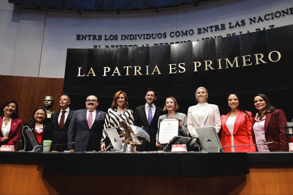 Agradezco tanto a las y los senadores del <a href="/senadomexicano/">Senado de México</a>, así como a la Comisión de Relaciones Exteriores por su confianza y buenos deseos ante la encomienda con la que me honra la presidenta <a href="/Claudiashein/">Claudia Sheinbaum Pardo</a> al designarme como subsecretario para América del Norte de la <a href="/SRE_mx/">Relaciones Exteriores</a>.